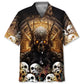 Hawaiian Shirt / Adults / S Skull King Hawaiian Shirt