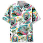 Hawaiian Shirt / Adults / S Skull Surfing Beach Hawaiian Shirt