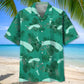 Skydiving Kelly Green Hawaiian Shirt