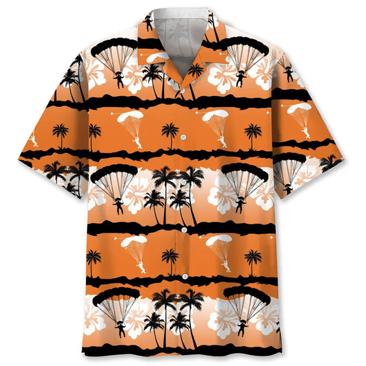 Hawaiian Shirt / Adults / S Skydiving Sunset Hawaiian Shirt
