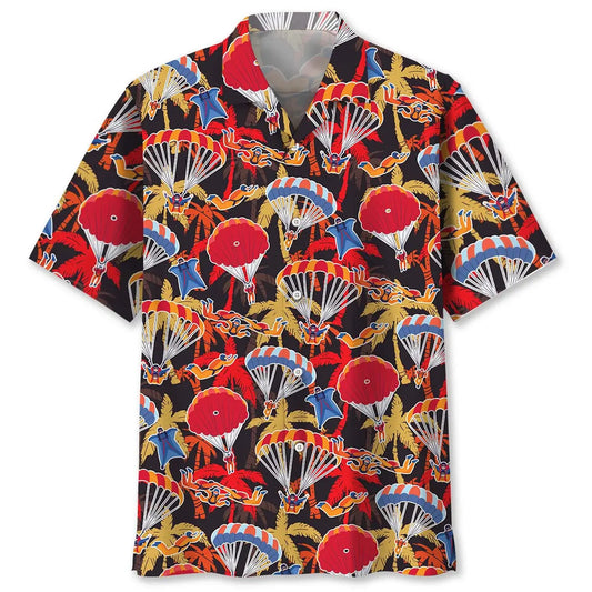 Hawaiian Shirt / Adults / S Skydiving Tropical Hawaiian Shirt