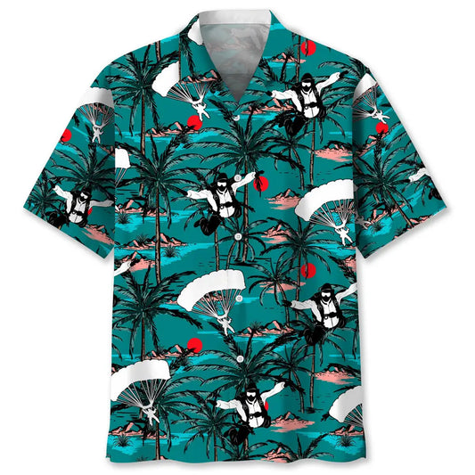 Hawaiian Shirt / Adults / S Skydiving Vintage Hawaiian Shirt