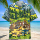 Sloth Campfire We Camp To Burrn Off The Crazy Hawaiian Shirt