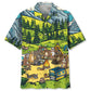 Hawaiian Shirt / Adults / S Sloth Campfire We Camp To Burrn Off The Crazy Hawaiian Shirt