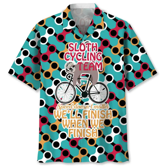 Hawaiian Shirt / Adults / S Sloth Cycling Team Hawaiian Shirt