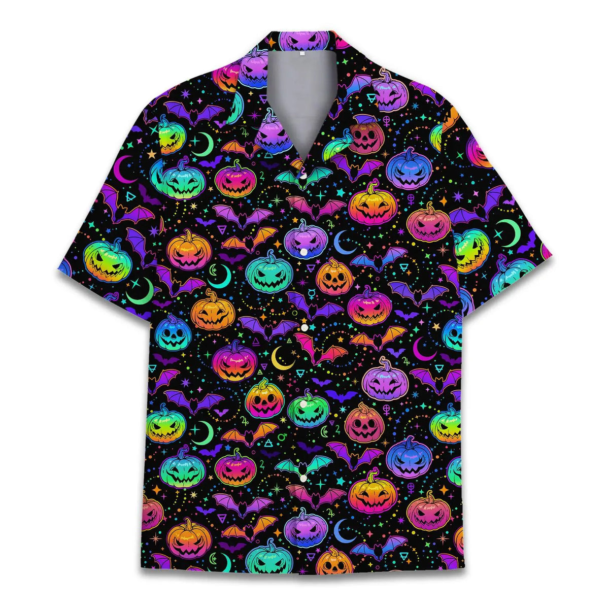 Hawaiian Shirt / Adults / S Halloween Pumpkin Unisex Hawaiian Shirt Aloha Shirt