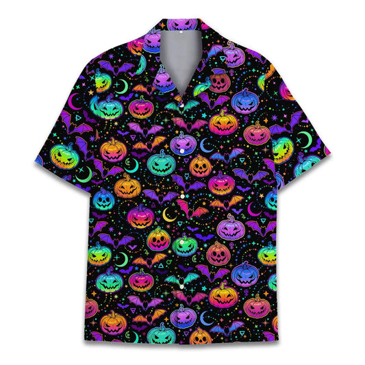Hawaiian Shirt / Adults / S Halloween Pumpkin Unisex Hawaiian Shirt Aloha Shirt