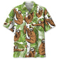 Hawaiian Shirt / Adults / S Sloth Tropical Leaves Hawaiian Shirt