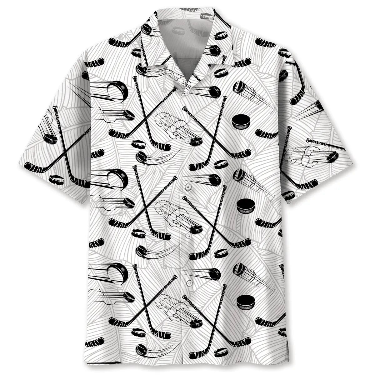 Hawaiian Shirt / Adults / S Some Men Are Just Born With Hockey In Their Soul Hawaiian Shirt