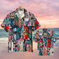 Sport Car Unisex Hawaiian Shirt Aloha Shirt Summer Vibe Car &amp; Floral Pattern