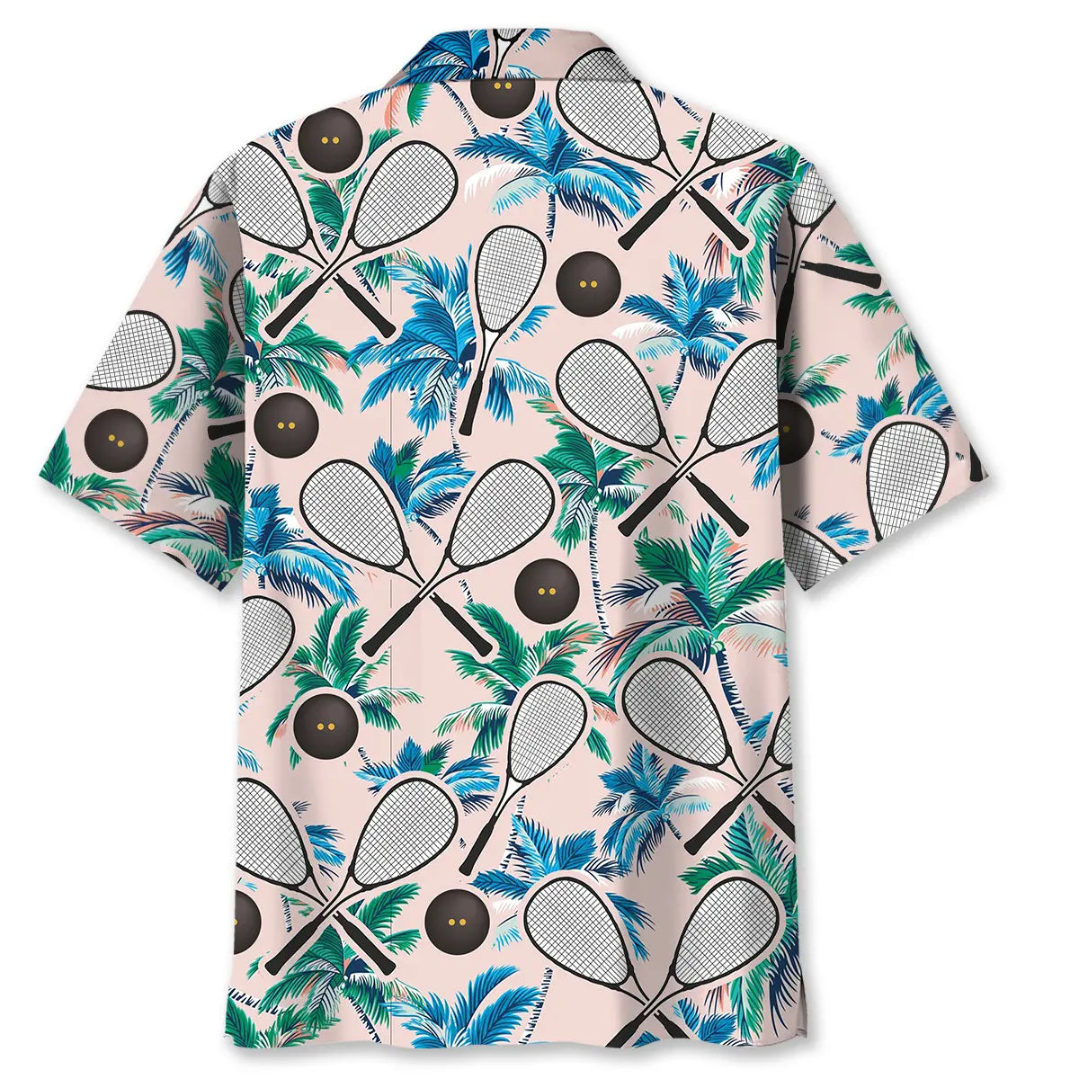 Squash Sport Tropical Palm Tree Hawaiian Shirt