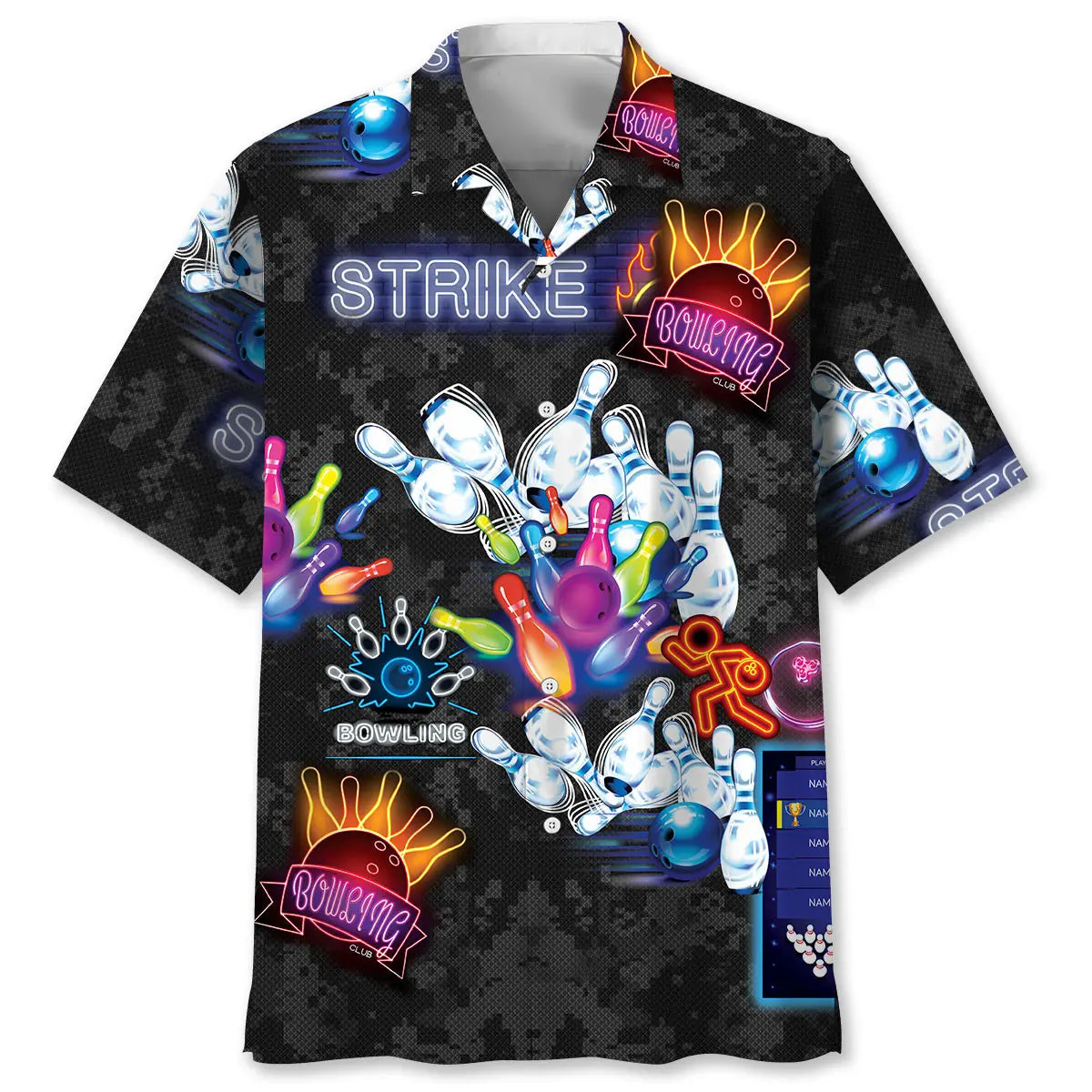 Hawaiian Shirt / Adults / S Strike Bowling Hawaiian Shirt