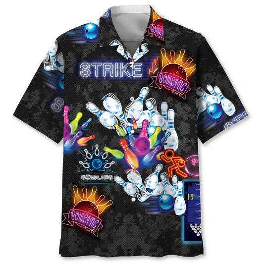 Hawaiian Shirt / Adults / S Strike Bowling Hawaiian Shirt