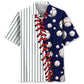 Hawaiian Shirt / Adults / S Stripes Baseball Hawaiian Shirt