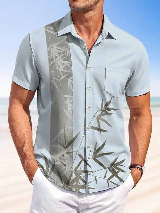 Hawaiian Shirt / Adults / S summer bamboo casual beach vacation Hawaiian Shirt