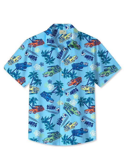 Hawaiian Shirt / Adults / S Summer Beach Coconut Tree Buggy Beach Casual Vacation Hawaiian Shirt