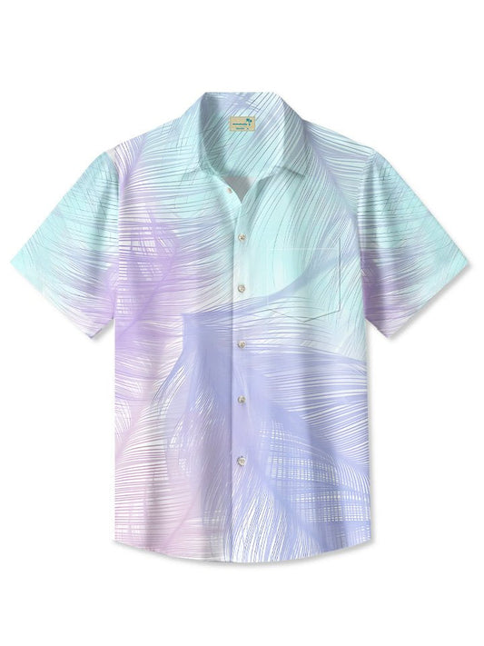 Hawaiian Shirt / Adults / S Summer Beach Coconut Tree Leaves Casual Hawaiian Shirt