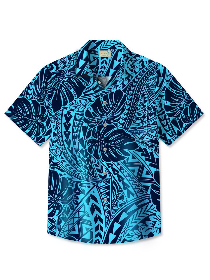 Summer Beach Leaves Casual Vacation Hawaiian Shirt