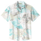 Summer Beach Leaves Gradient Tropical Vegetation Casual Vacation Hawaiian Shirt