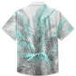 Summer Contrasting Color Tropical Plant Leaves Casual Vacation Hawaiian Shirt