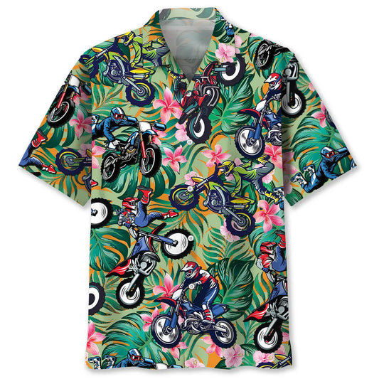 Hawaiian Shirt / Adults / S Summer Dirt Bike Hawaiian Shirt