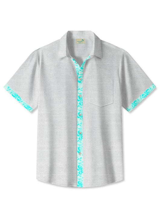 Hawaiian Shirt / Adults / S Summer Ethnic Style Pattern Simple Fine Lines Casual Commuting 50s Vintage Bowling Hawaiian Shirt