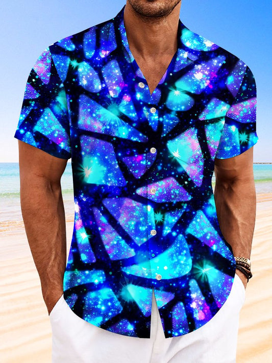Hawaiian Shirt / Adults / S Summer Geometric 3D Gradient 3D Casual Vacation Hawaiian Shirt