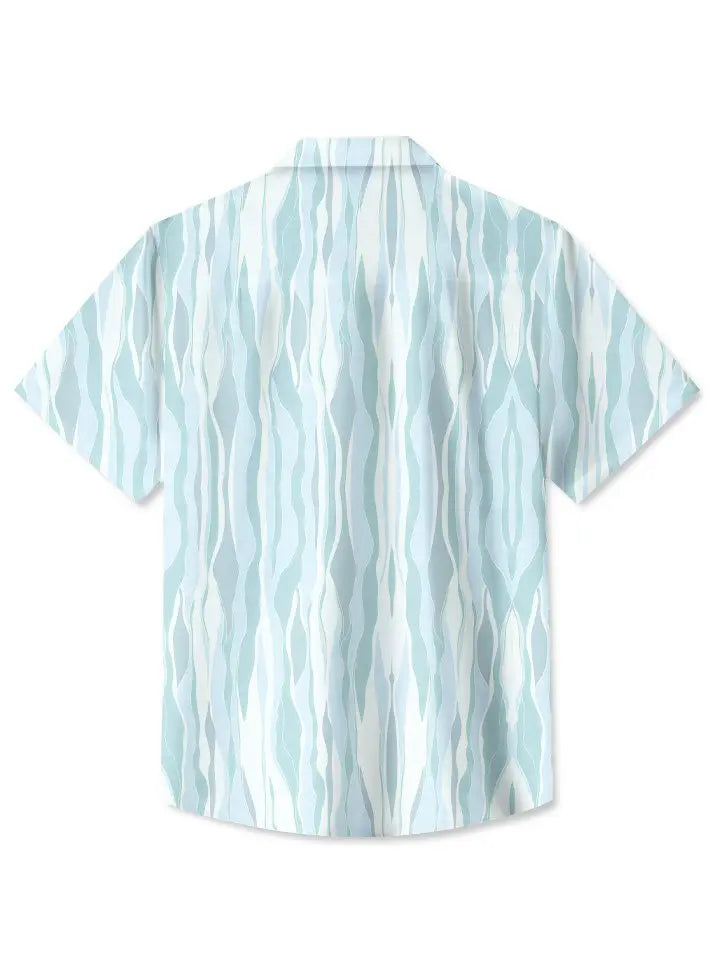 Summer Geometric Lines 3D Art Gradient Color Leisure Holiday Hawaiian Shirt