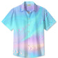 Summer Geometric Lines Gradient Color Leisure Beach Vacation Hawaiian Shirt