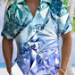 Hawaiian Shirt / Adults / S Summer Geometric Pattern 3D Art Crystal Casual Vacation Hawaiian Shirt