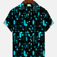 Summer Geometric Pattern Polka Dot Lines Casual Vacation Hawaiian Shirt