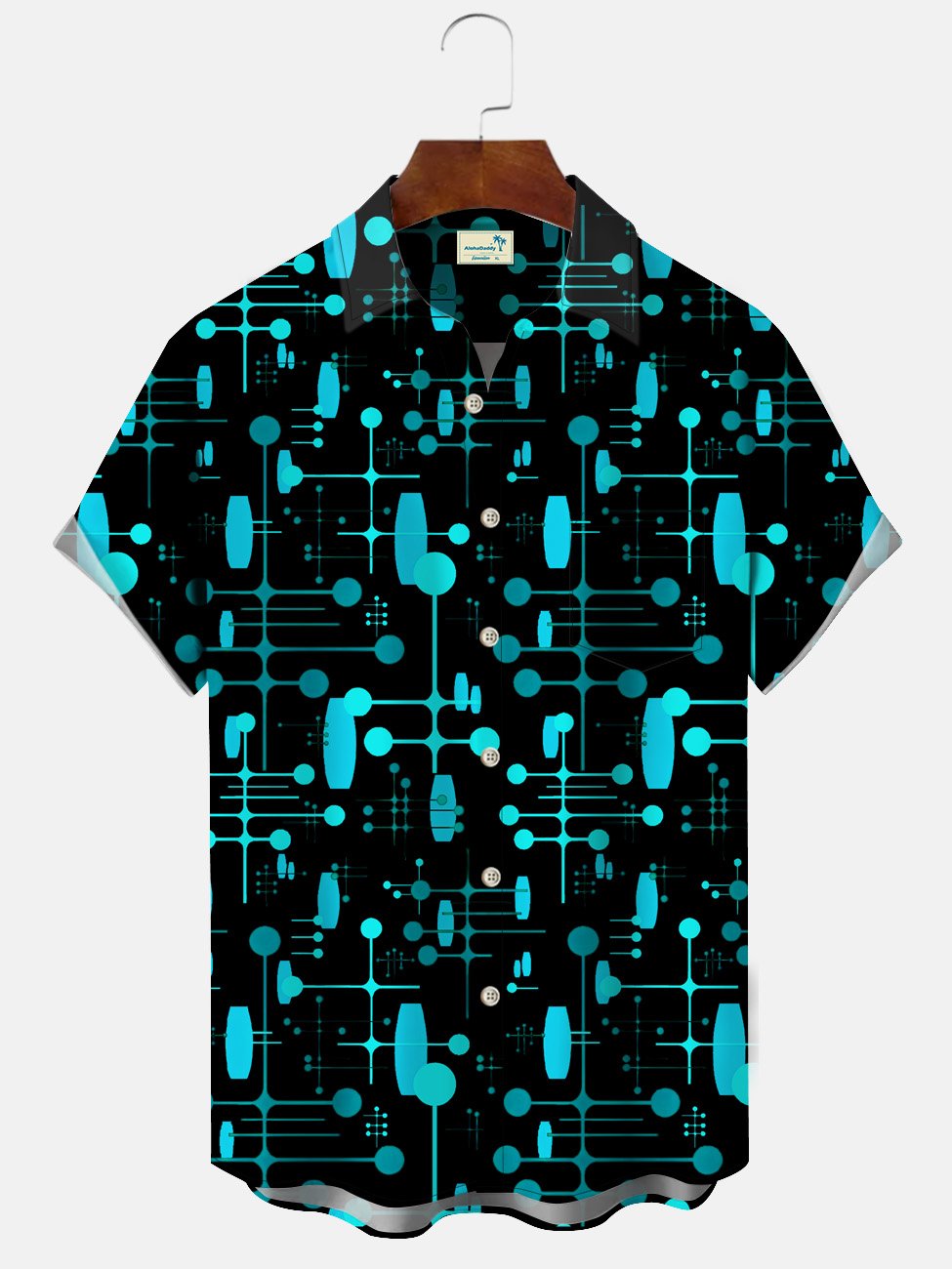 Summer Geometric Pattern Polka Dot Lines Casual Vacation Hawaiian Shirt