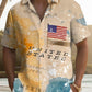 Hawaiian Shirt / Adults / S Summer Holiday Flag Independence Day Casual Vacation Hawaiian Shirt