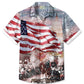 Summer Holiday Independence Day Flag Retro Casual Vacation Hawaiian Shirt
