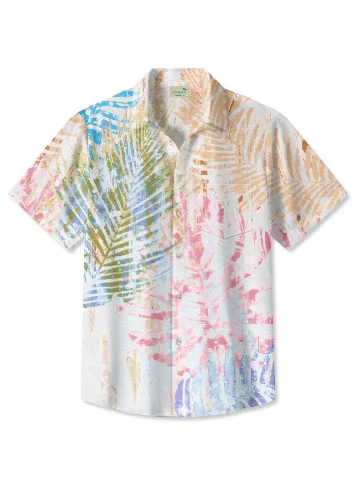 Summer Leaves Cool Beach Casual Vacation Hawaiian Shirt