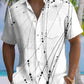 Hawaiian Shirt / Adults / S Summer Lines Curves Geometric Pattern Casual Vacation Hawaiian Shirt