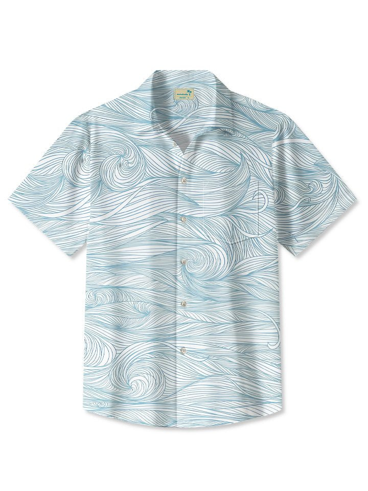 Hawaiian Shirt / Adults / S Summer Lines Geometric Pattern Casual Vacation Hawaiian Shirt