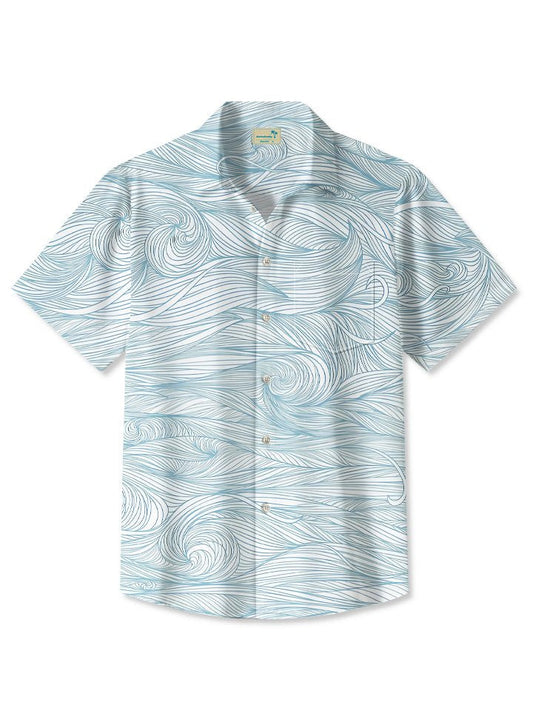Hawaiian Shirt / Adults / S Summer Lines Geometric Pattern Casual Vacation Hawaiian Shirt