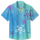 Hawaiian Shirt / Adults / S Summer Ombre Flower Plant Casual Vacation Hawaiian Shirt