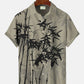 Hawaiian Shirt / Adults / S Summer Plant Bamboo Button Casual Vacation Men's Hawaiian Shirt