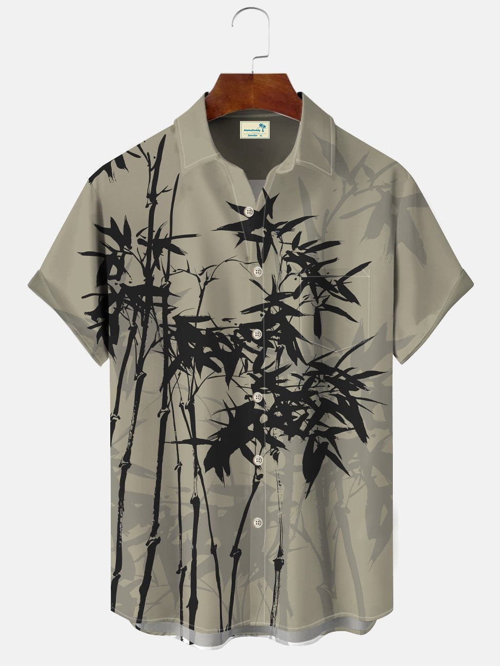 Hawaiian Shirt / Adults / S Summer Plant Bamboo Button Casual Vacation Men's Hawaiian Shirt