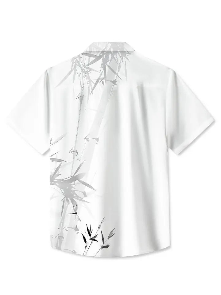 Summer Plant Bamboo Commute Casual Vacation Hawaiian Shirt