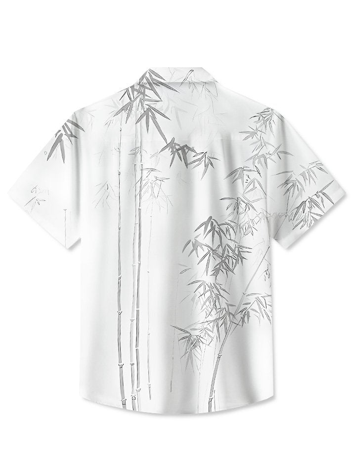 Summer Plant Bamboo Tropical Casual Vacation Hawaiian Shirt