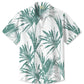 Hawaiian Shirt / Adults / S Summer Plant Leaves Casual Vacation Hawaiian Shirt
