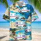Summer Postal Service Car Hawaiian Shirt