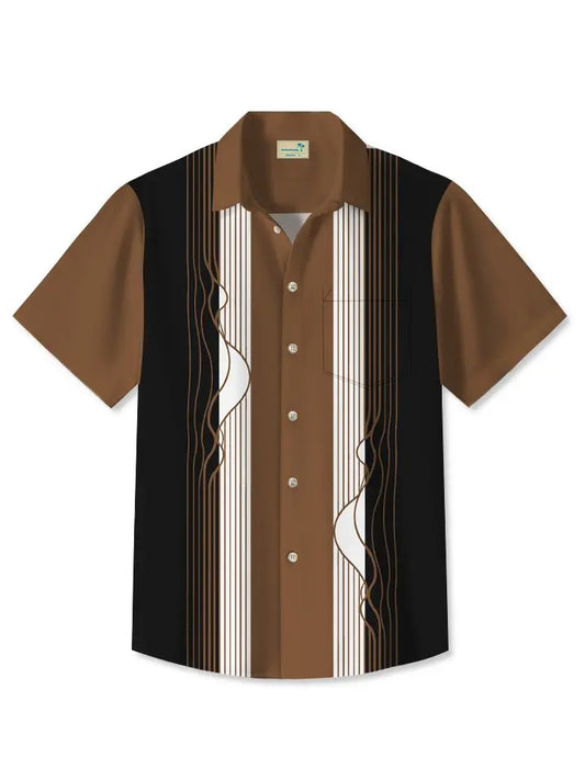 Hawaiian Shirt / Adults / S Summer Simple Lines Commuting Casual Hawaiian Shirt