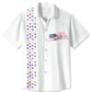 Hawaiian Shirt / Adults / S Summer Stars Flag Independence Day Commute Casual 50s Vintage Bowling Hawaiian Shirt