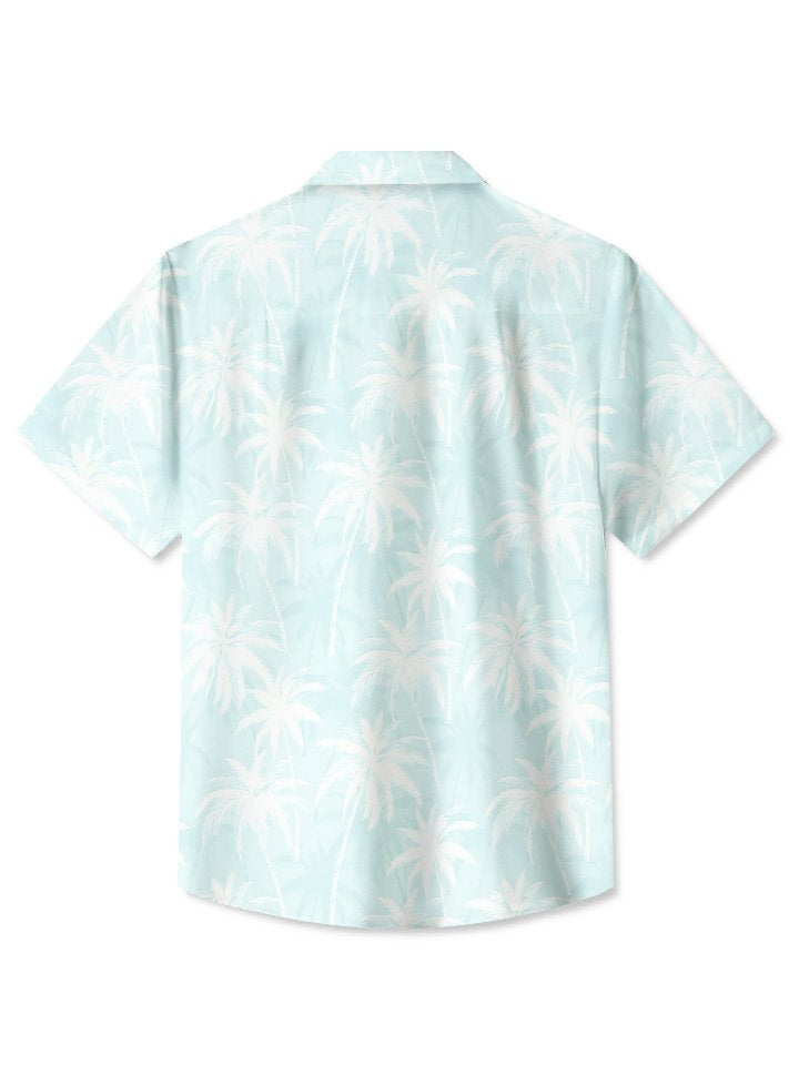 Summer Tropical Beach Coconut Tree Casual Vacation Hawaiian Shirt
