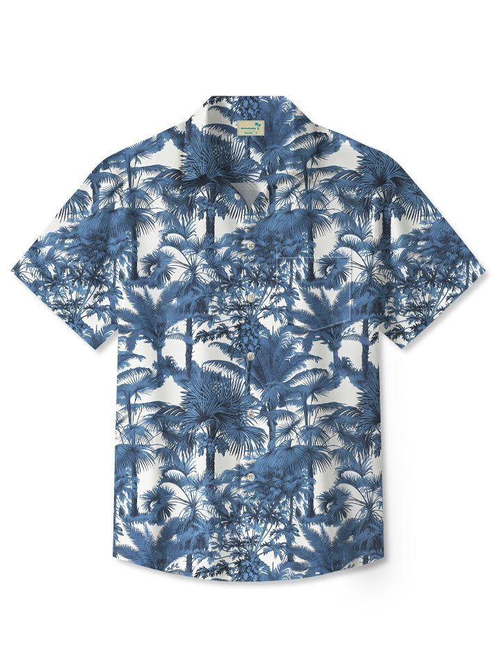 Summer Tropical Coconut Tree Casual Vacation Hawaiian Shirt