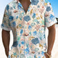 Summer Tropical Sea Life Beach Casual Hawaiian Shirt